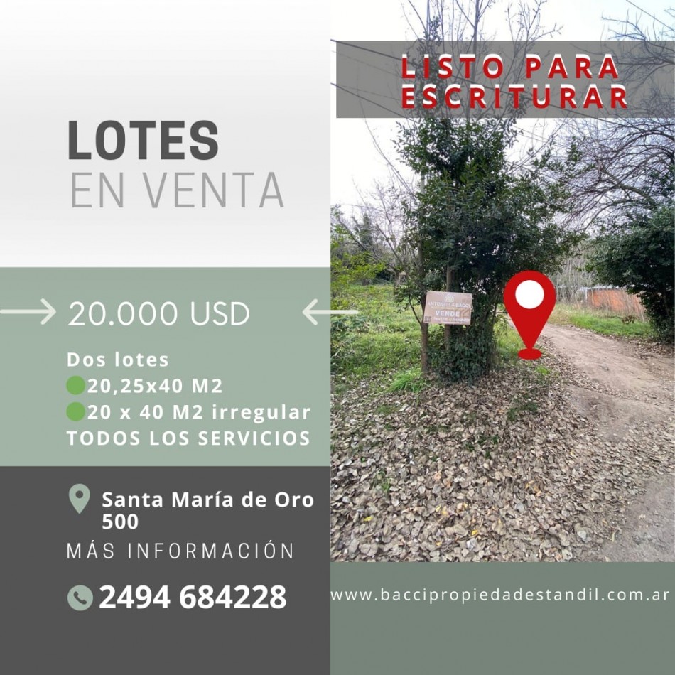Lote Santa maria de Oro