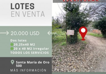 Lote Santa maria de Oro